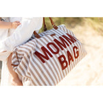 Mommy Bag Verzorgingstas/Luiertas - Strepen Nude