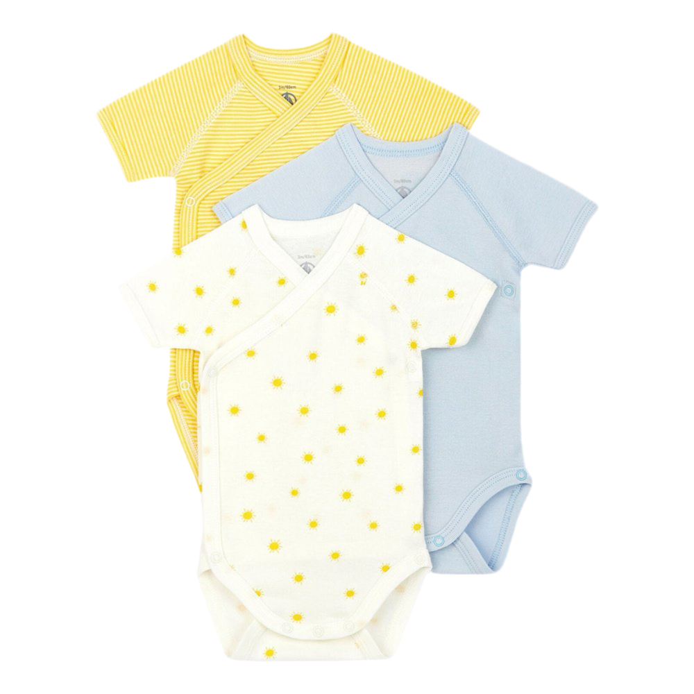 Petit Bateau | Set Van 3 Babybody'S In Biokatoen