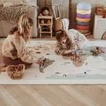 Play&Go Speeltapijt Puzzel - Eevaa 2In1 Puzzelmat/Opbergbox - Worldmap Colour Design