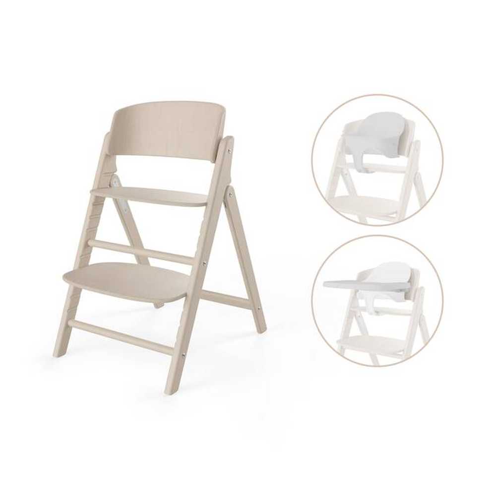 Eetstoel click & fold 3-in-1 all natural