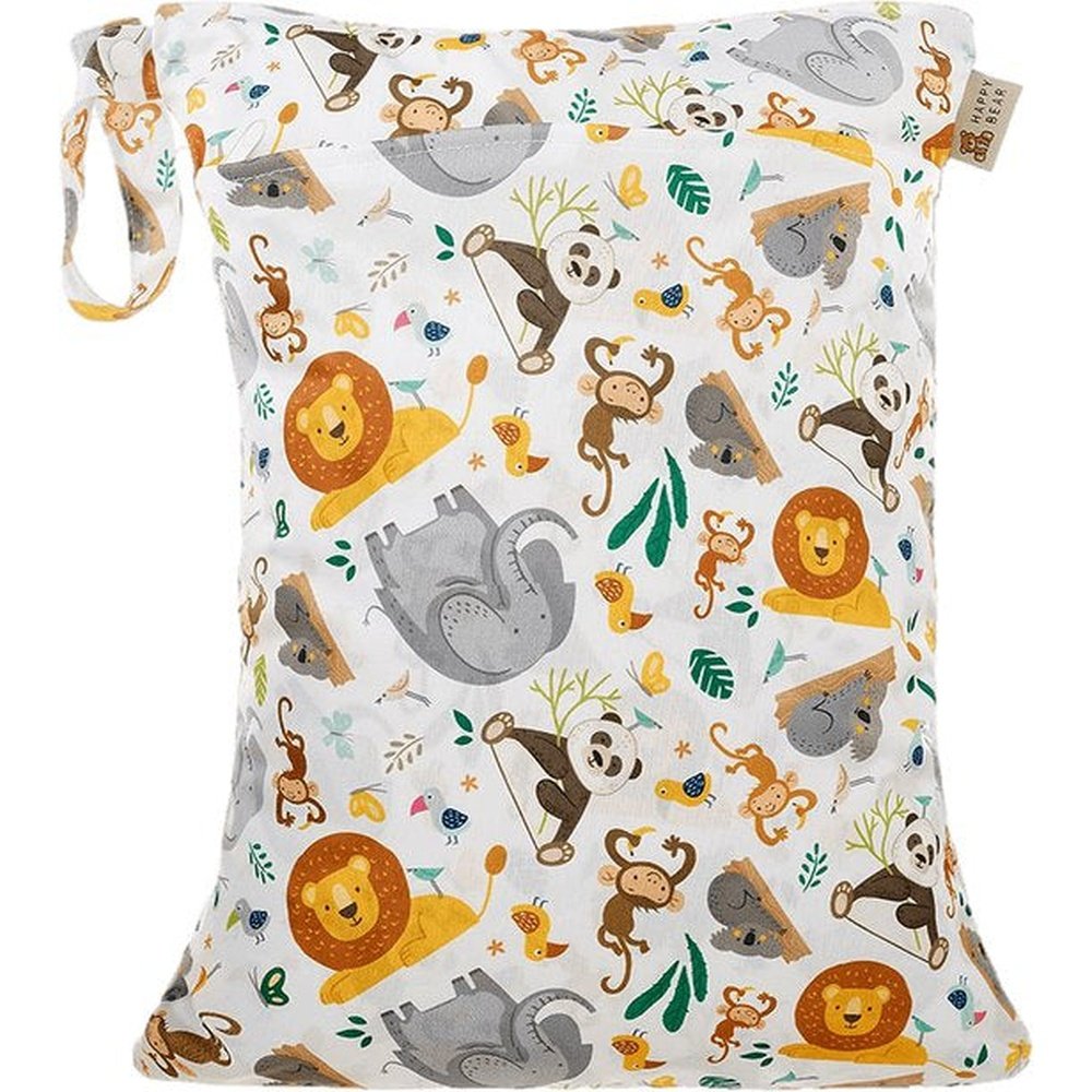 Happybeardiapers Wetbag/Luiertas - Wild Animals