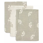 3 Hydrofiele Washandjes - Twig Green Olive