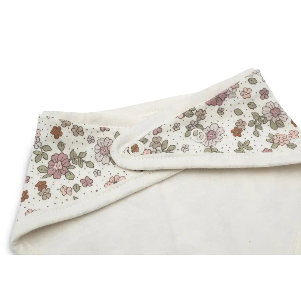 Jollein Slabbetje Bandana - Retro Flowers 2pack