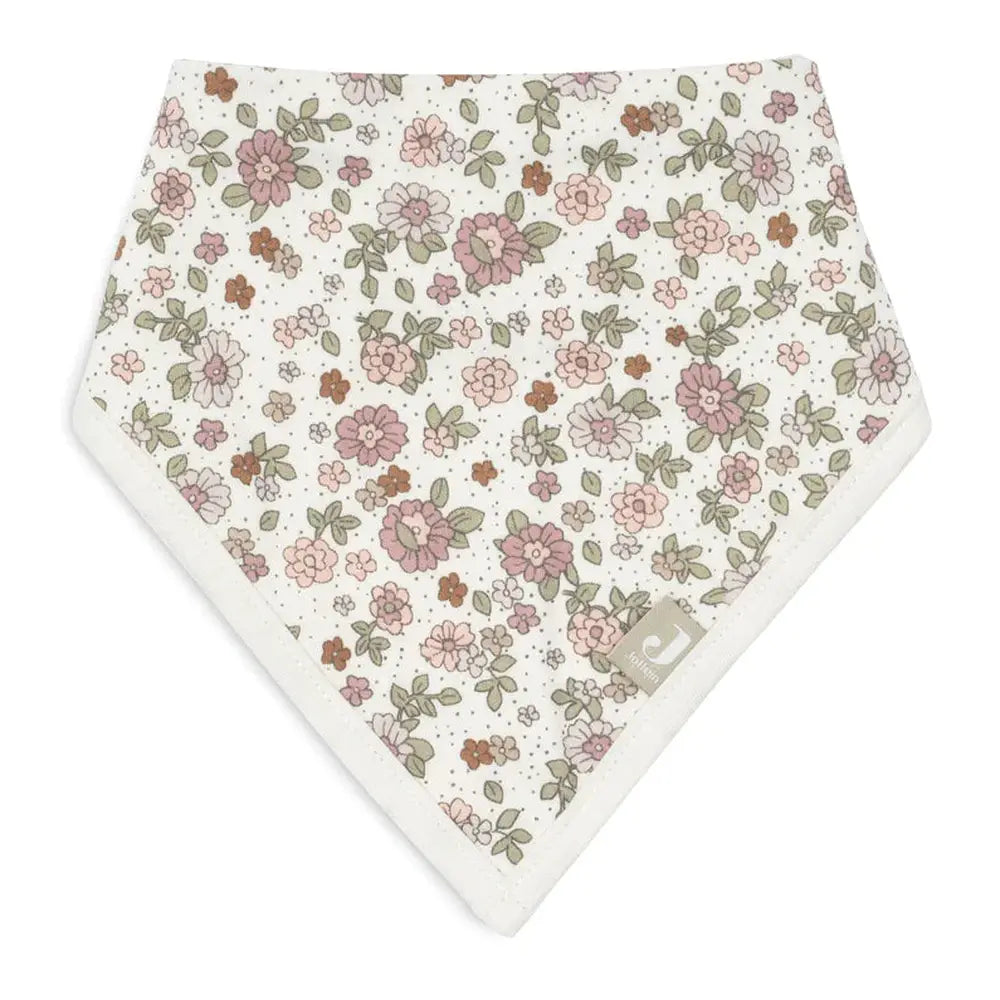 Jollein Slabbetje Bandana - Retro Flowers 2pack