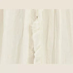 Sluier vintage 155cm ruffle ivory