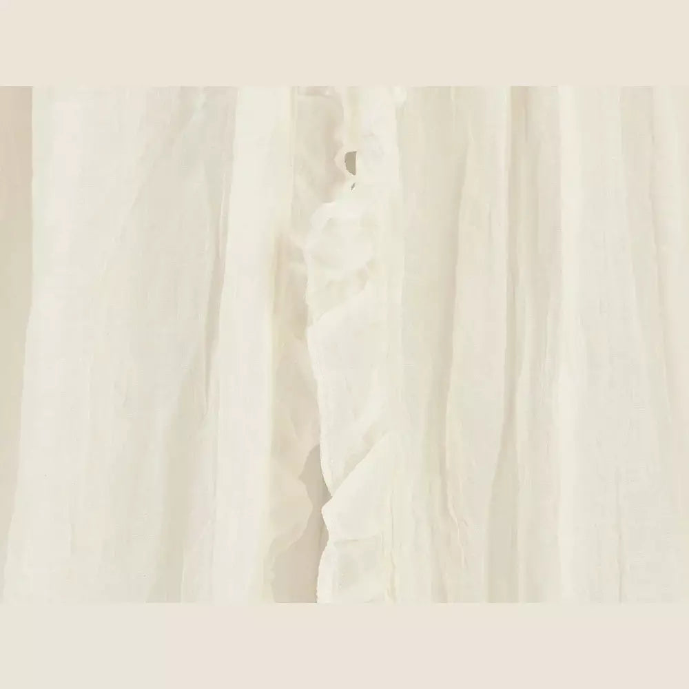 Sluier vintage 155cm ruffle ivory
