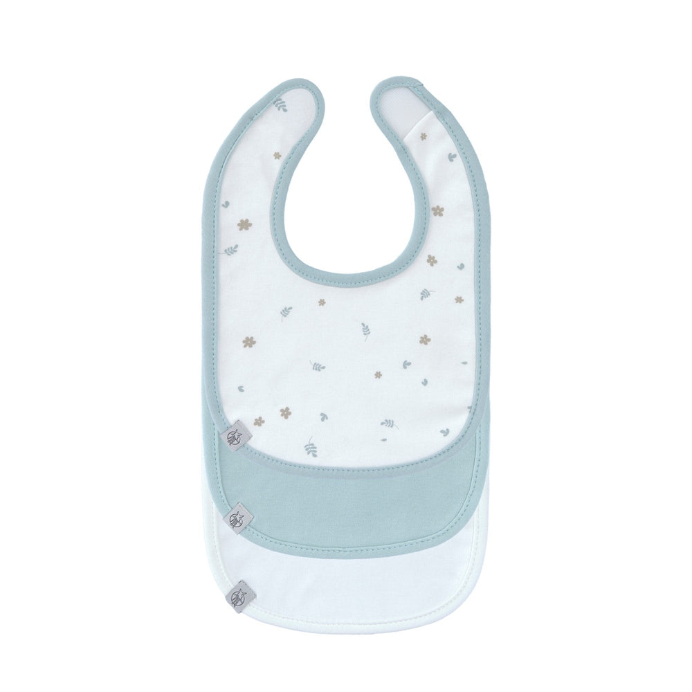 Lässig Set Van 3 GOTS Newborn Slabbetjes - Floral