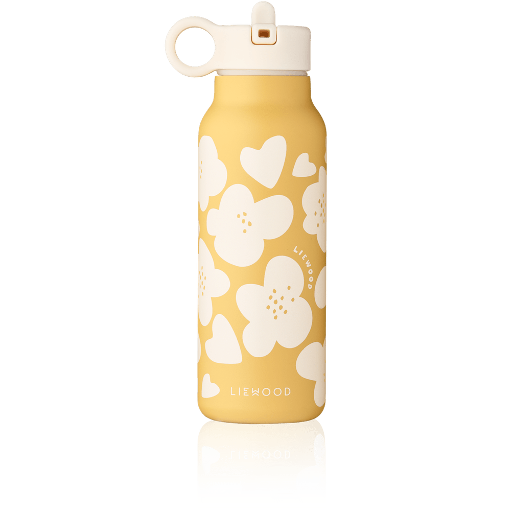 Liewood Falk Drinkfles 350 Ml - Flower / Lemon Yellow