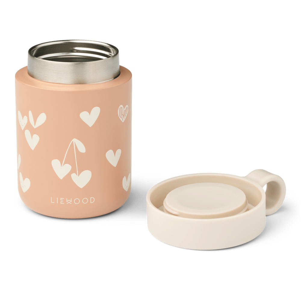 Pot alimentaire imprimé Liewood Kiani / boîte de conservation / thermos alimentaire - Sweethearts / Pale Tuscany
