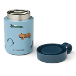 Liewood Kiani Bedrukte Food Jar / Bewaarpot / Thermos Voedselcontainer - Fun / Beach Blue