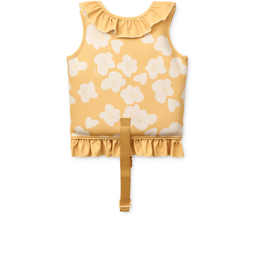Liewood Dove Zwemvest Voor Kinderen Met Ruches - Flower / Lemon Yellow