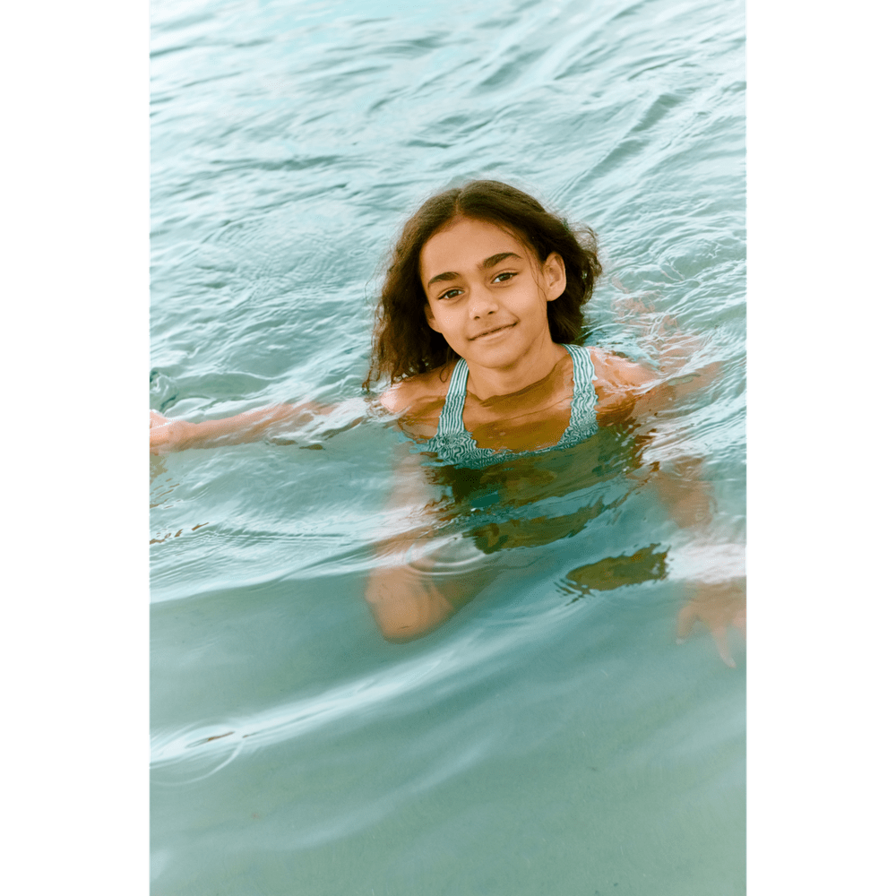 Liewood Amara Gestreept Badpak Voor Kinderen - Bright Garden / Creme De La Creme