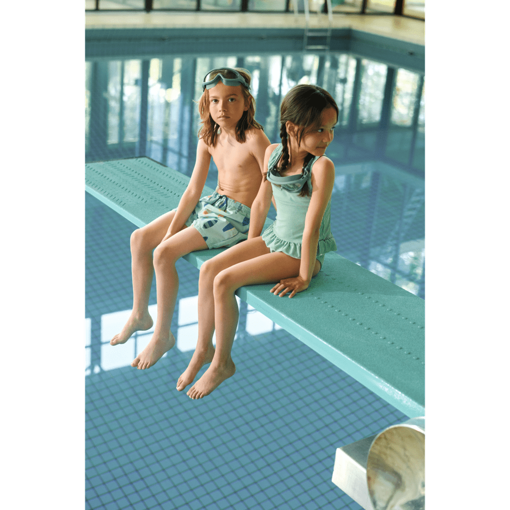 Liewood Amara Gestreept Badpak Voor Kinderen - Bright Garden / Creme De La Creme