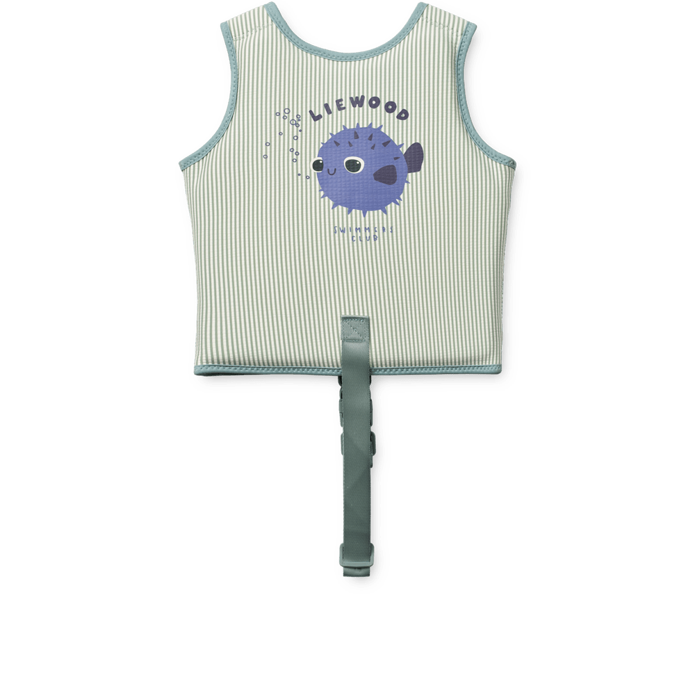 Liewood Dove Seersucker Zwemvest Voor Kinderen - Peppermint / Sandy