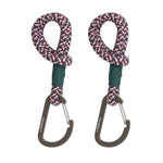 Kopie van Kinderwagenhaak koord 2 St. - Cas Mix Stroller Hooks Cord - Green/Lavender/Deep