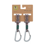 Kopie van Kinderwagenhaak koord 2 St. - Cas Mix Stroller Hooks Cord - Green/Lavender/Deep