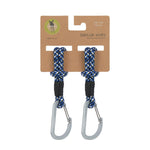 Kinderwagenhaak koord 2 St. - Cas Mix Stroller Hooks Cord - Black/Blue/Vanilla