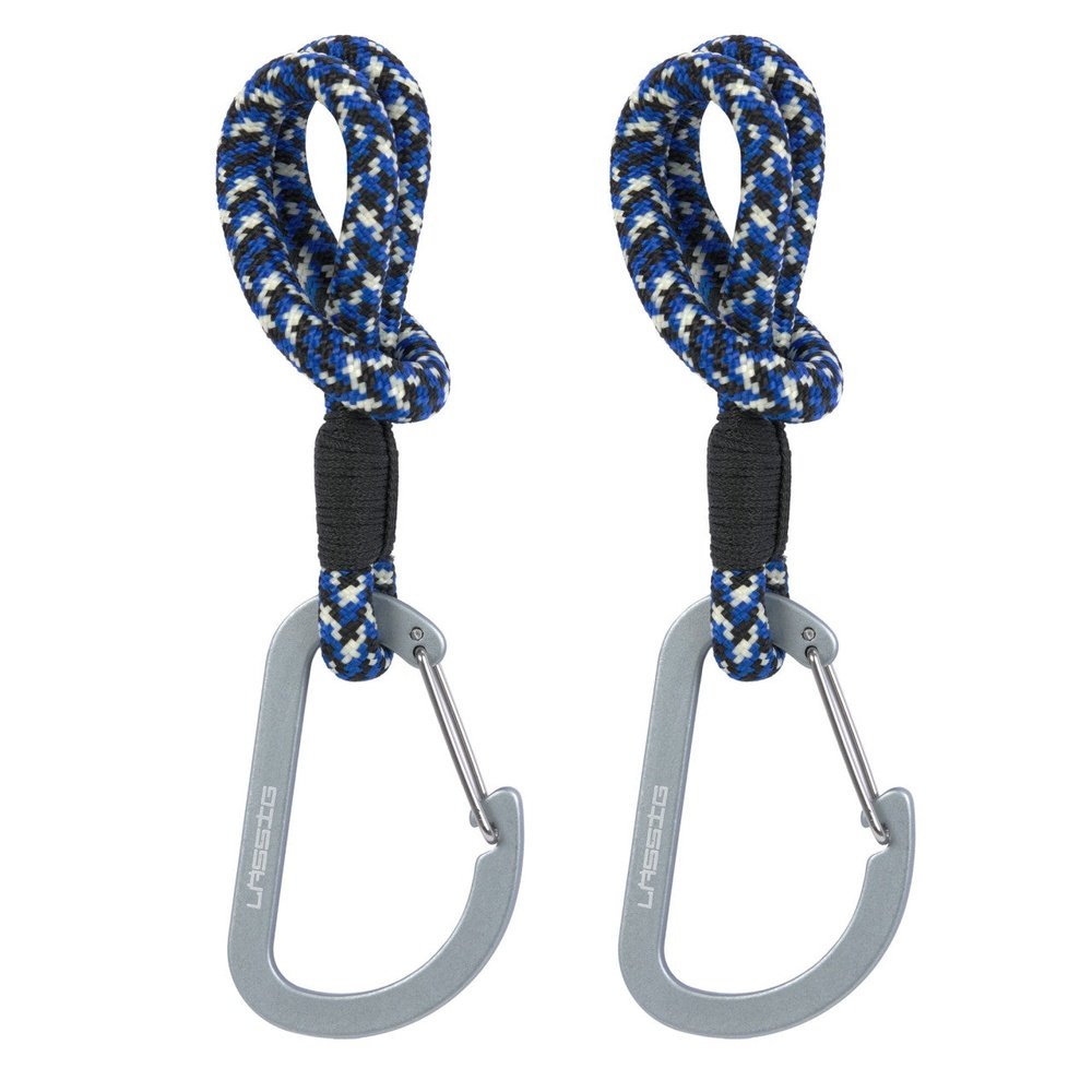 Kinderwagenhaak koord 2 St. - Cas Mix Stroller Hooks Cord - Black/Blue/Vanilla