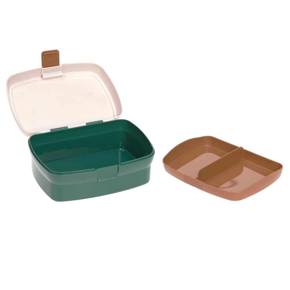 Lunchset Lunchbox & Drinkfles Little Gang - Smile Milky/Ocean Green