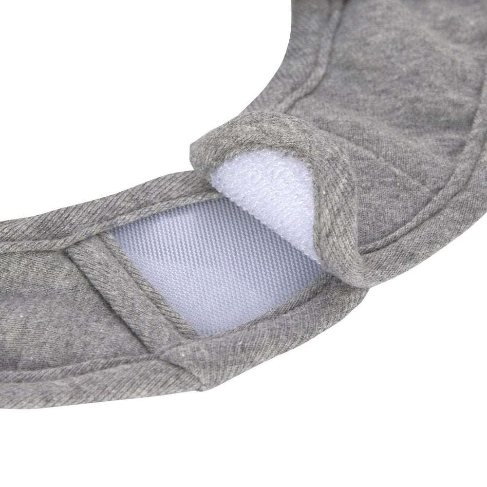 Lässig Set Van 3 GOTS Newborn Slabbetjes - Dark Grey/Light Grey/Nature Melange