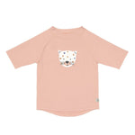 Lässig Zwemshirt Korte Mouwen - Leopard/Pink