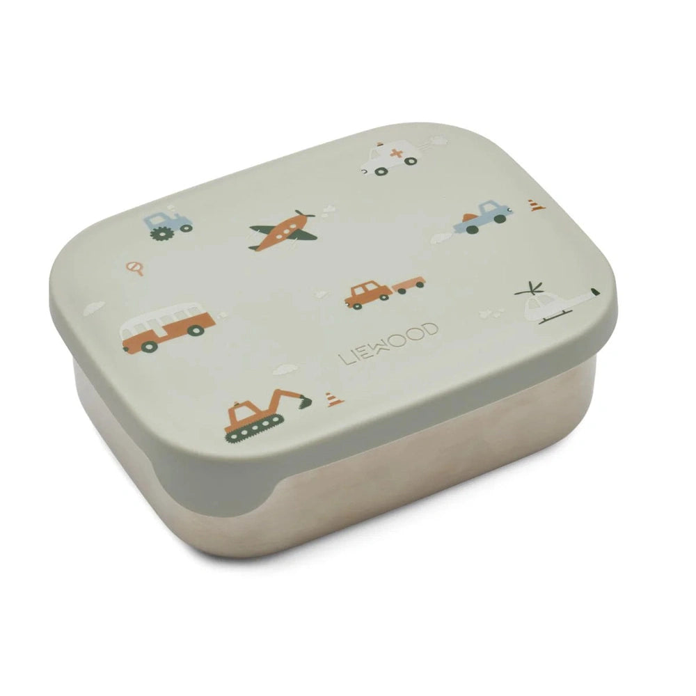 Liewood Boîte à pain / lunchbox - Arthur - Vehicle Dove / Blue Mix