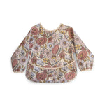 Mushie Slabbetje Met Lange Mouwen - Retro Flowers