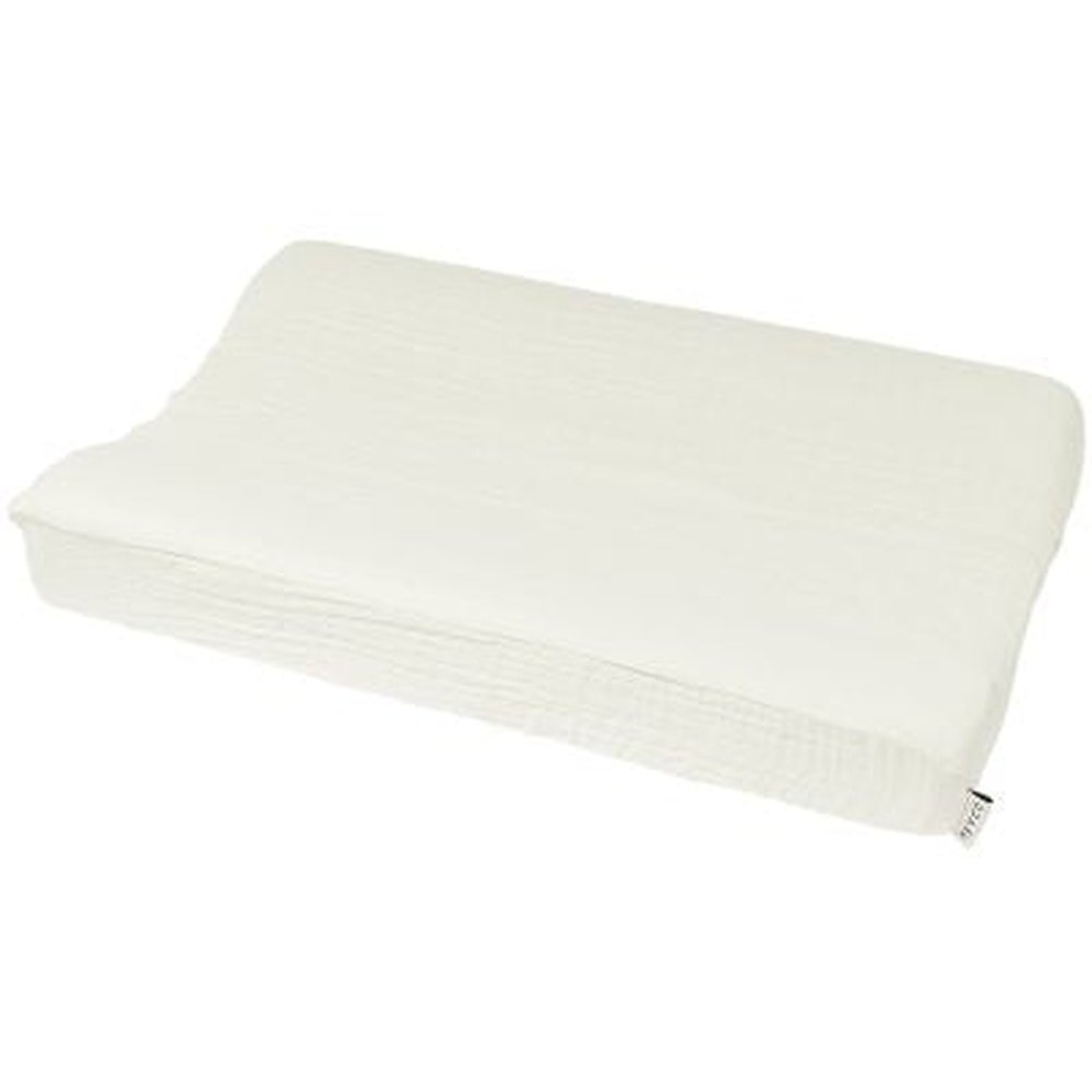 Housse hydrophile Meyco pour matelas à langer/table à langer - uni blanc cassé