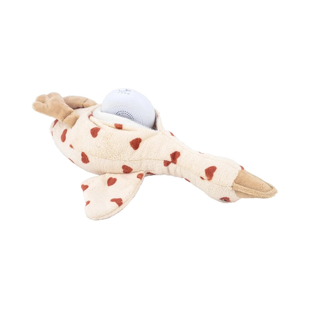 Flow Amsterdam Hartslag Comforter Liva - Eend/Beige Met Hartjes
