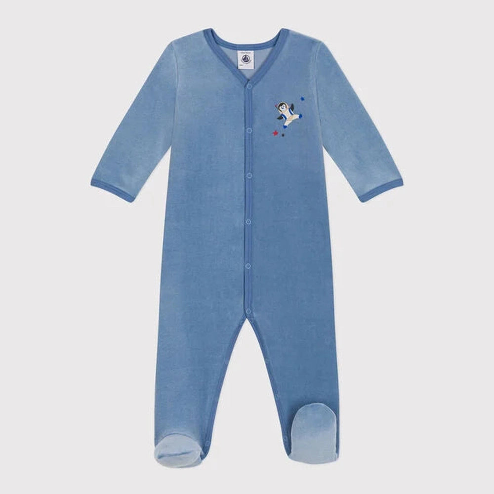 Petit Bateau | Pyjama in hemelsblauw Velours