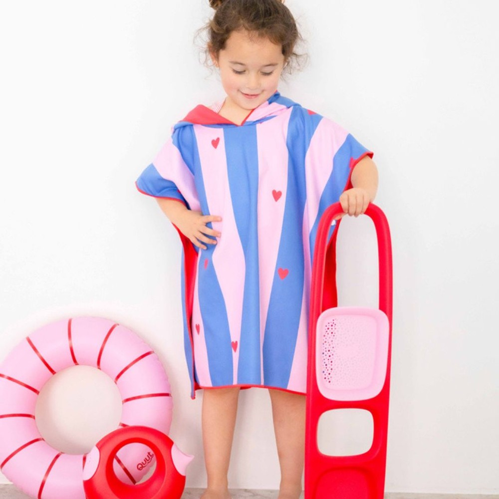 Quut - Poncho Hoodie - 60x60 - Cherry