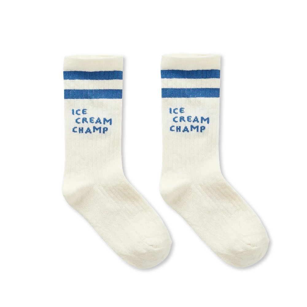 Sproet en Sprout Chaussettes Ice Cream Champ blanc cassé