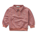 Sproet en Sprout Sweatshirt Kraag Rits Rose Dawn