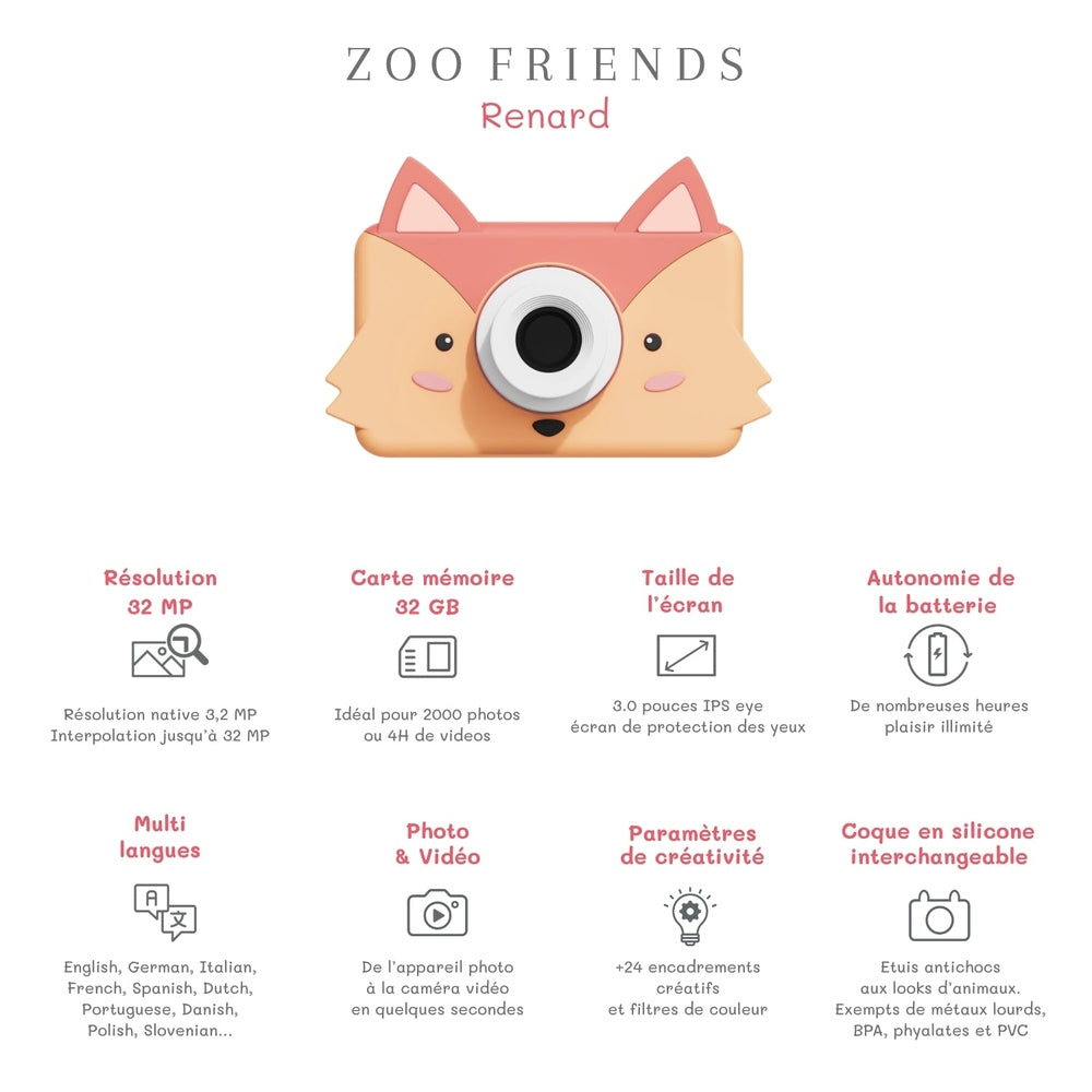 The Zoofamily Zoo Friends - Fox | Kindercamera