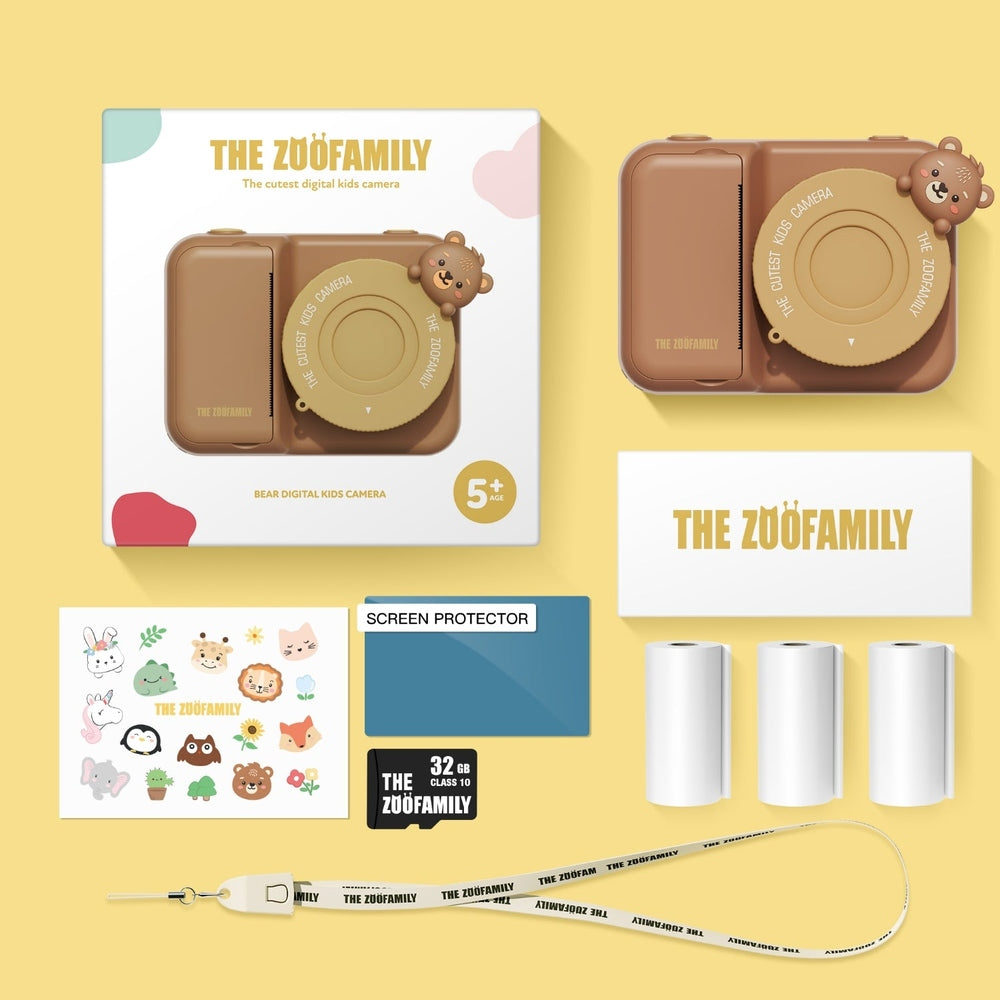 The Zoofamily Zoo Print - Beer | Kindercamera Met Instant Printing