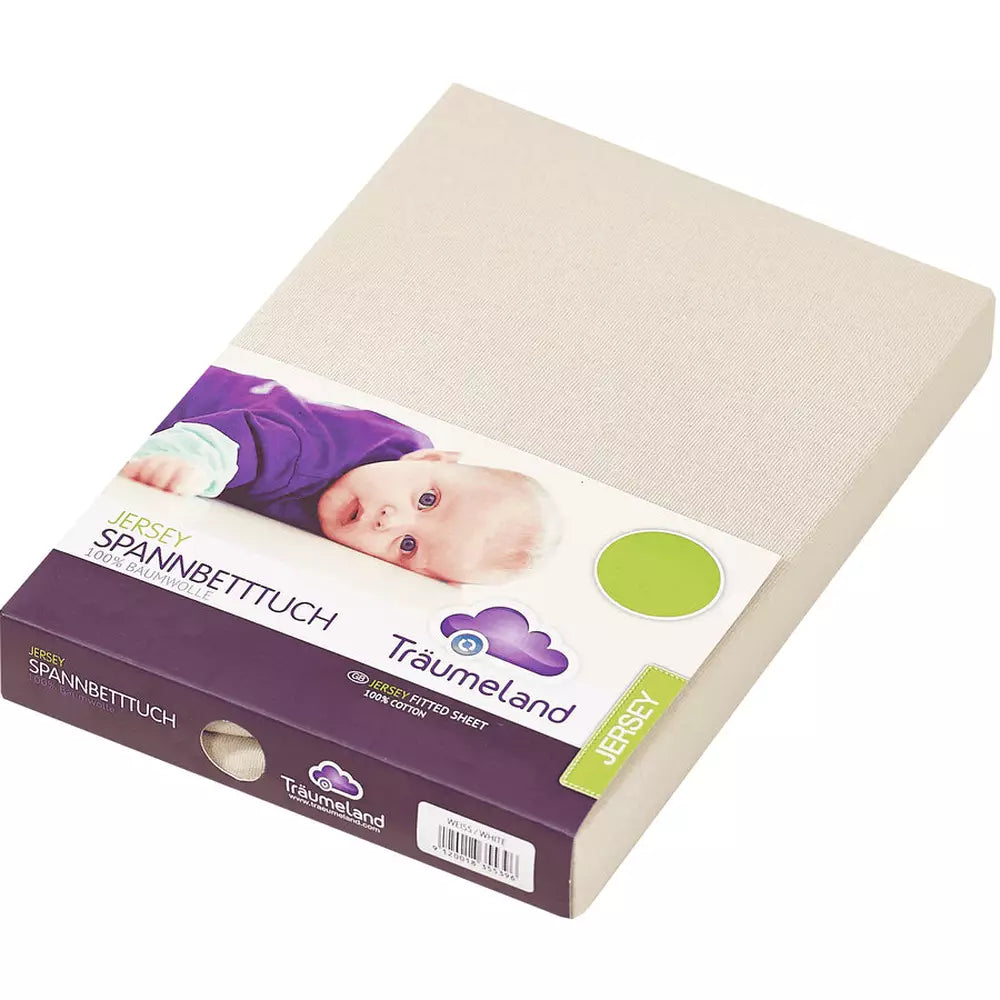 Drap-housse 40x90cm - Jersey/Beige