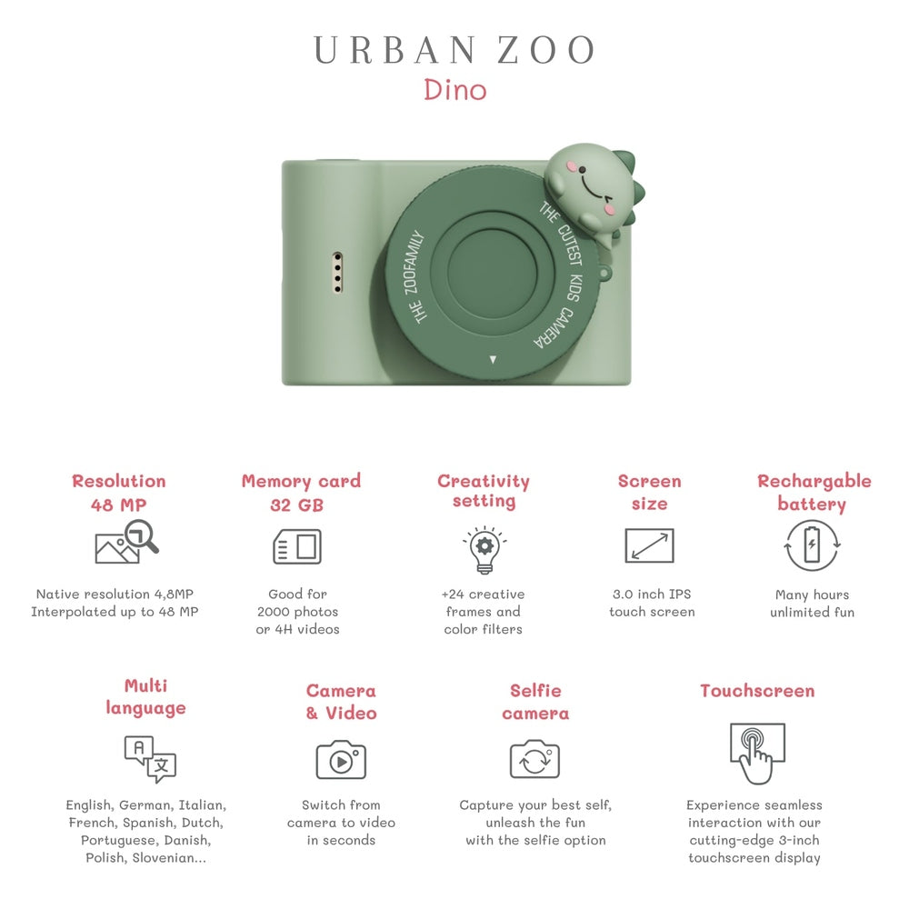 The Zoofamily Urban Zoo - Dino | Kindercamera