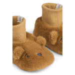 Liewood Beth Bear Plush Slipper - Golden Caramel
