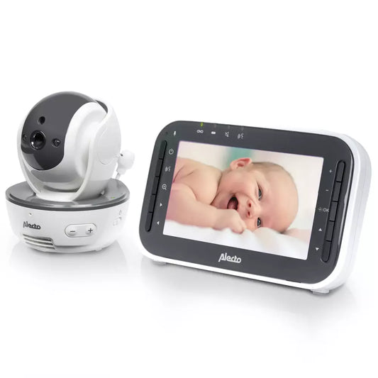 Alecto Dvm-200M- Babyfoon Met Camera En 4.3" Kleurenscherm, Wit/Antraciet