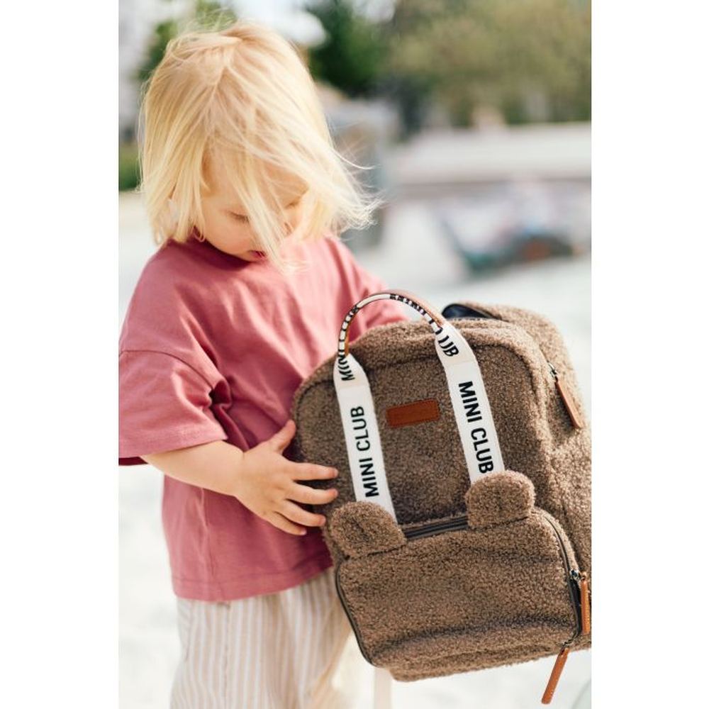 Childhome Rugzak Mini Club - Teddy Zacht Bruin