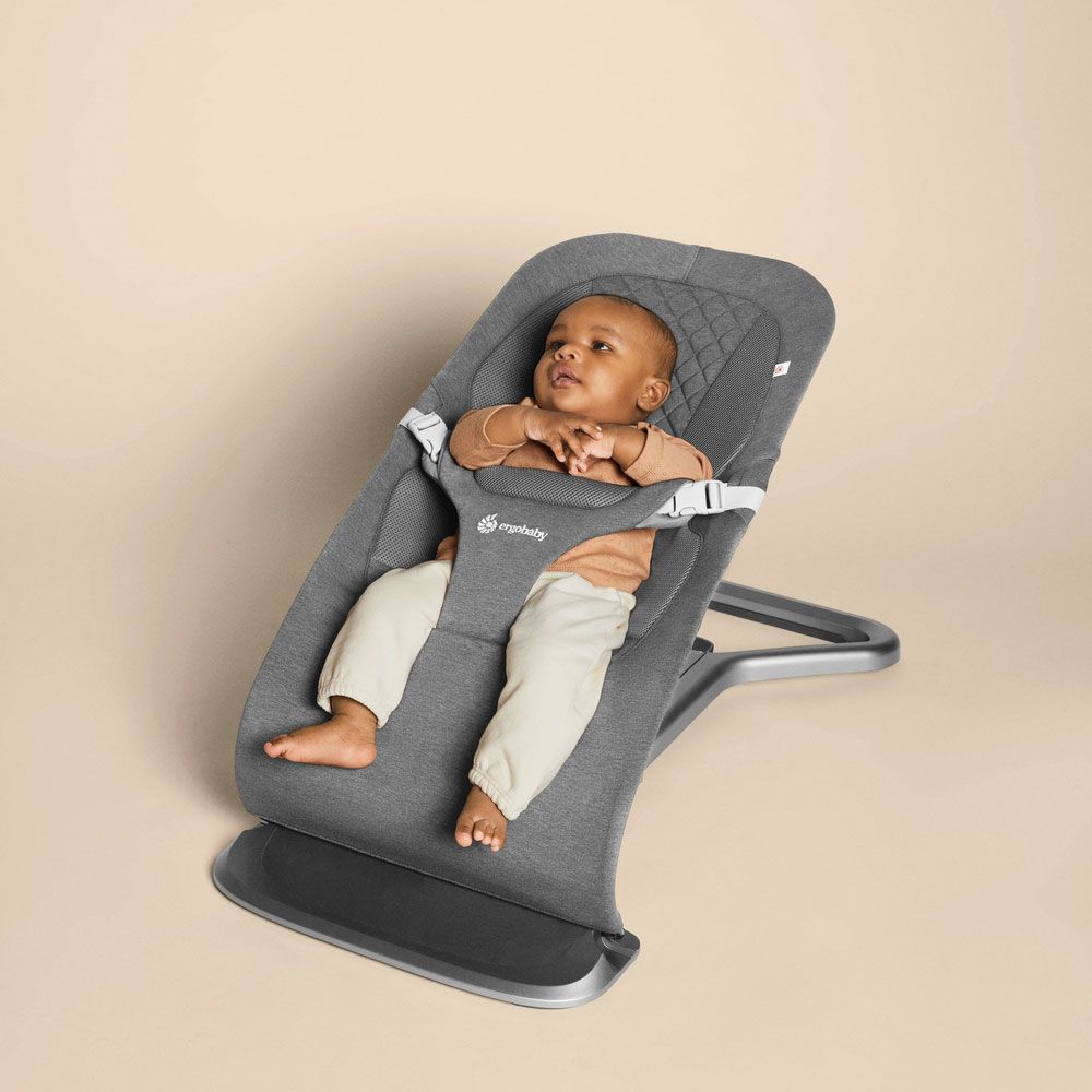 Ergobaby 3-in-1 Evolve Bouncer - Wipstoeltje Charcoal Grey