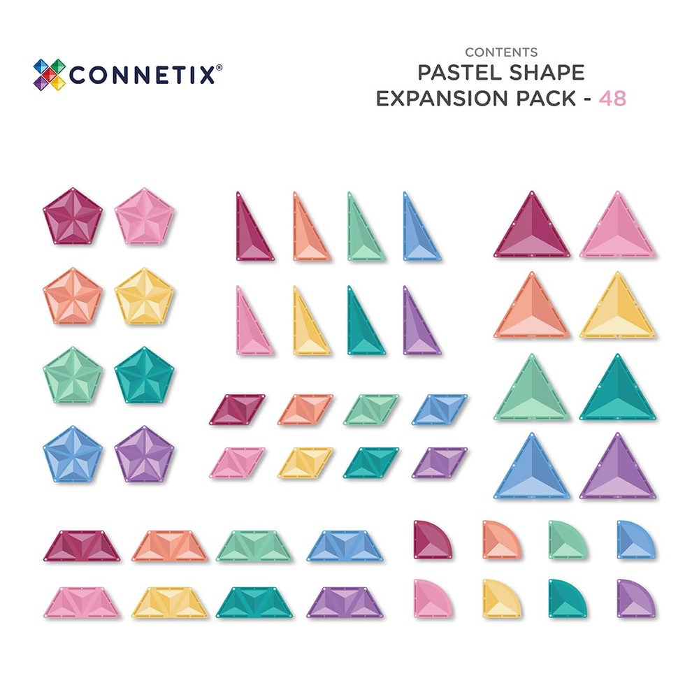 Connetix Expansion Pack Pastel | 48 Onderdelen