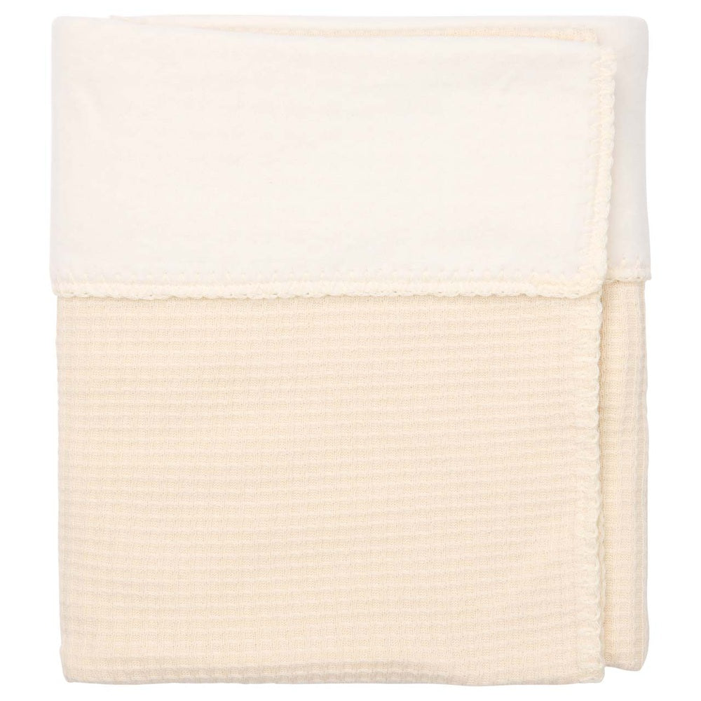 Koeka Wiegdeken Cotton Fleece Malaga Warm White - Wiegdekentje 75x100 cm