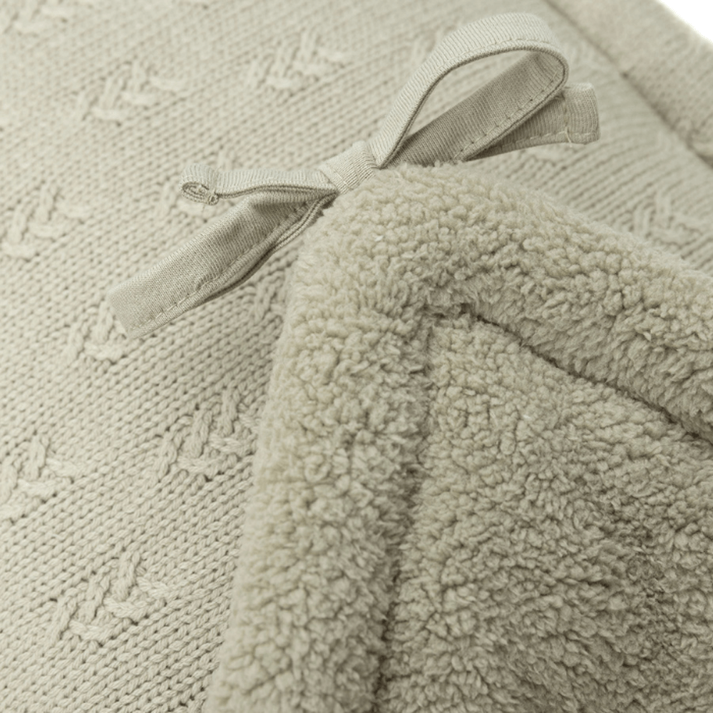 Jollein Parkomrander / Boxomrander / Bedomrander 180x30 Cm - Grain Knit Olive Green