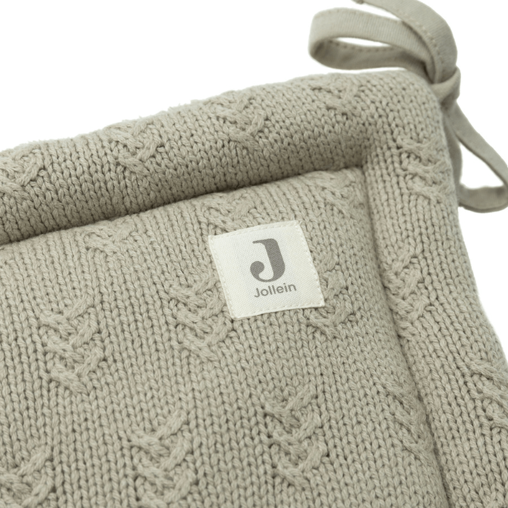 Jollein Parkomrander / Boxomrander / Bedomrander 180x30 Cm - Grain Knit Olive Green