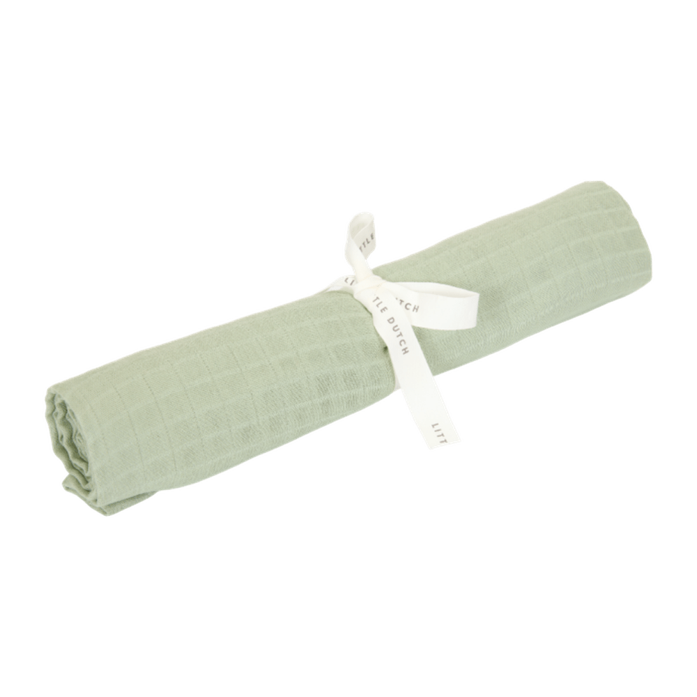 Little Dutch Hydrofiele Doek / Tetradoek / Swaddle doek 120x120 Cm - Pure Sage