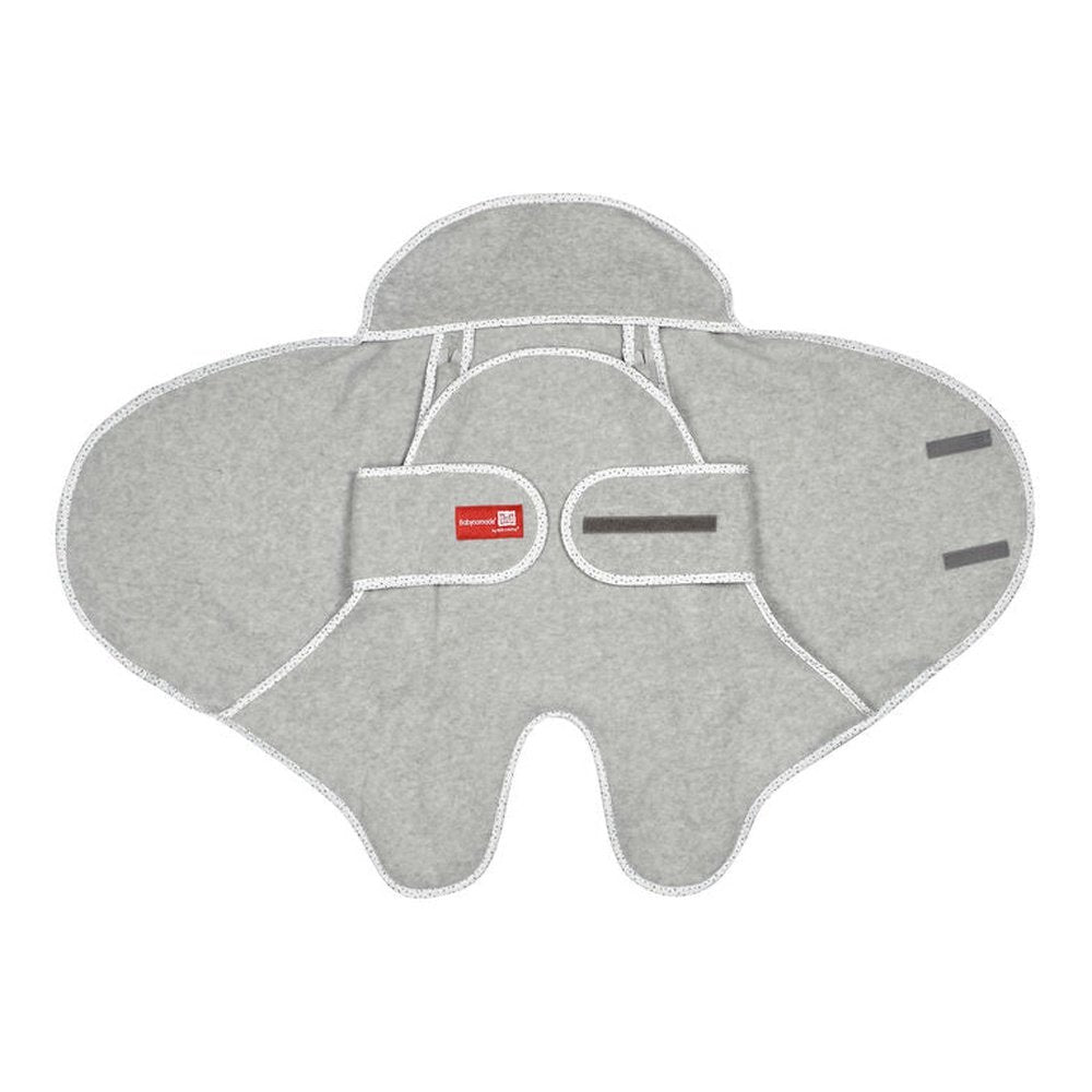 BABYNOMADE ENKELVOUDIG FLEECE GREY/STELLA 0-6 M