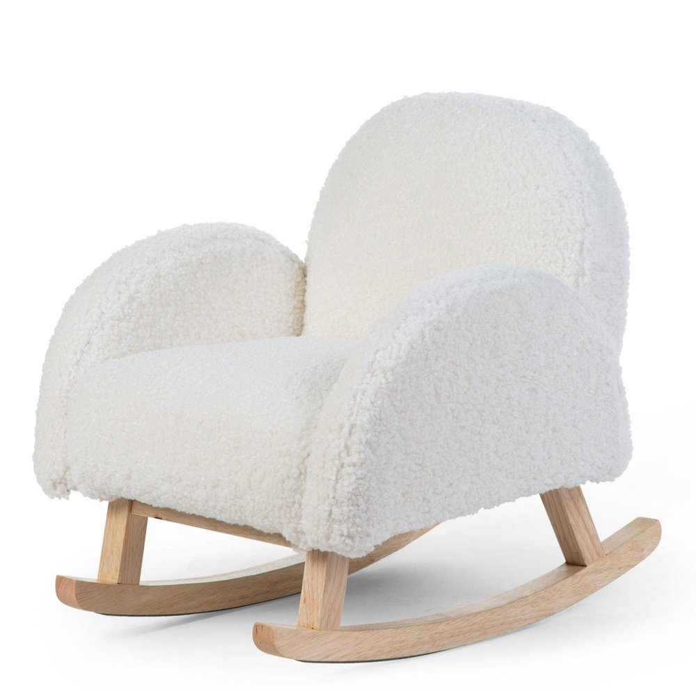 CHAISE À BASCULE ENFANT TEDDY CRÈME