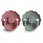 LOT DE 2 SILICONE - ROSE POUDRÉ/LILY PAD T1