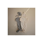 MUSHIE RIBBED KNOTTED BABY GOWN - GRAY MELANGE